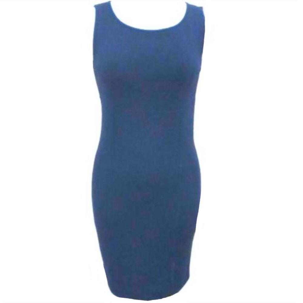 Brand New Women's Luisa Spagnoli Knit Sleeveless Sheath Sweater Dress